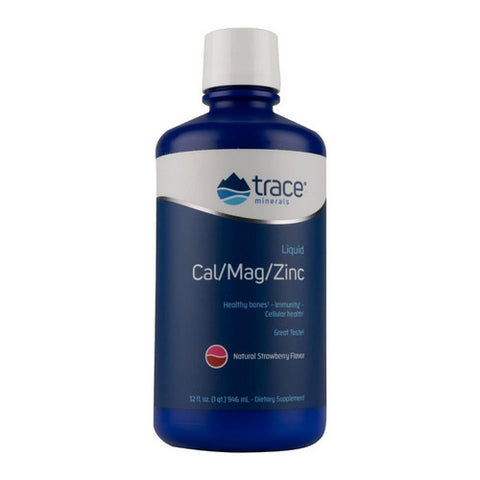 Trace Minerals, Liquid Cal/Mag/Zinc, 32 Oz