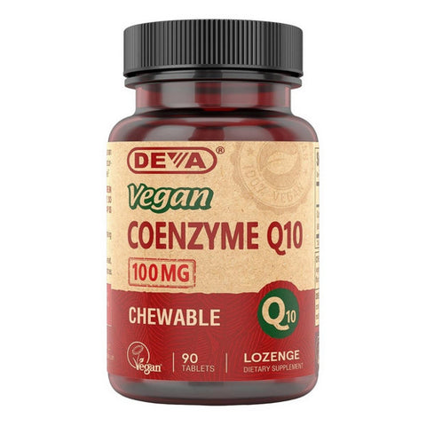 Deva Vegan Vitamins, Vegan Coenzyme Q10, 100 mg, 90 Tabs