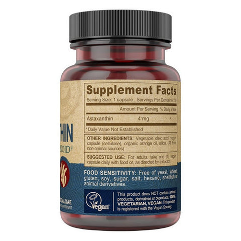 Deva Vegan Vitamins, Vegan Astaxanthin Super Antioxidant, 30 vegan caps