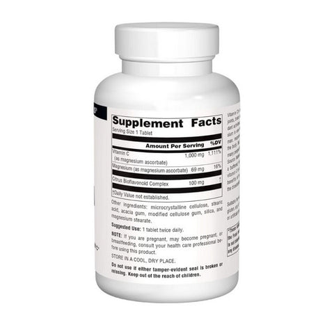 Source Naturals, Magnesium Ascorbate, 1000 MG, 120 tabs