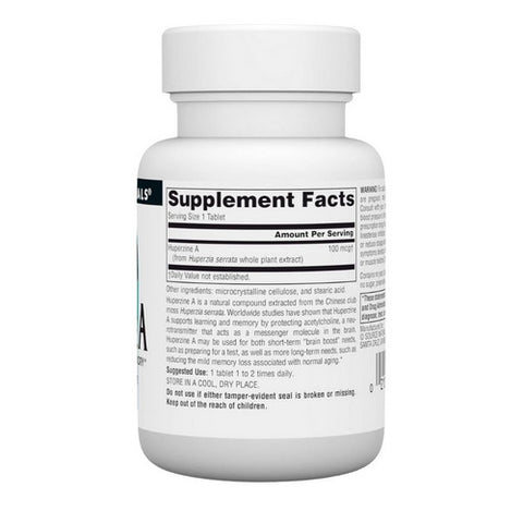 Source Naturals, Huperzine A, 100 MCG, 60 tabs