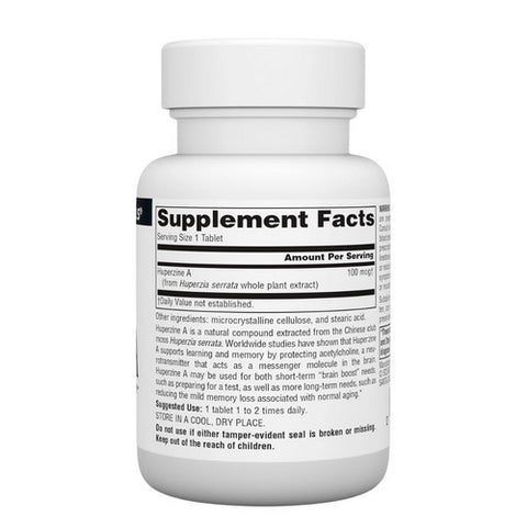 Source Naturals, Huperzine A, 100 MCG, 120 tabs