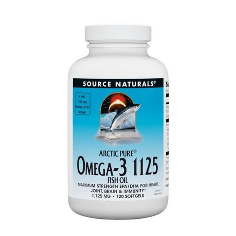 Source Naturals, ArcticPure Omega-3 1125 Fish Oil, 120 softgels