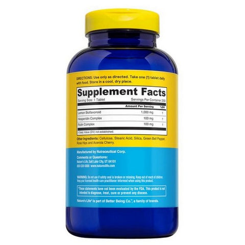 Nature's Life, Lemon Bioflavonoids, 1000 mg, 250 tabs