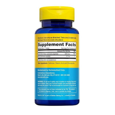 Nature's Life, Icelandic Kelp, 41 mg, 250 tabs