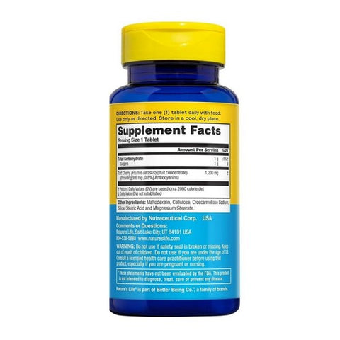 Nature's Life, Tart Cherry, 1200 mg, 30 tabs