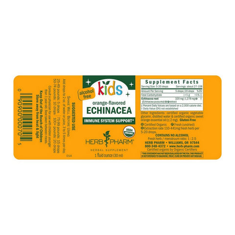 Herb Pharm, Children's Echinacea Glycerite, 1 oz