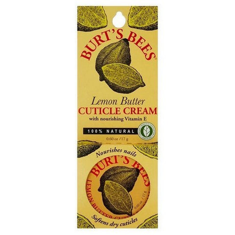 Burts Bees, Lemon Butter Cuticle Cream Blister Box, 0.60 Oz