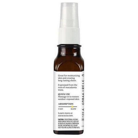 Aura Cacia, Organic Skincare Oil, Macadamia 1 oz