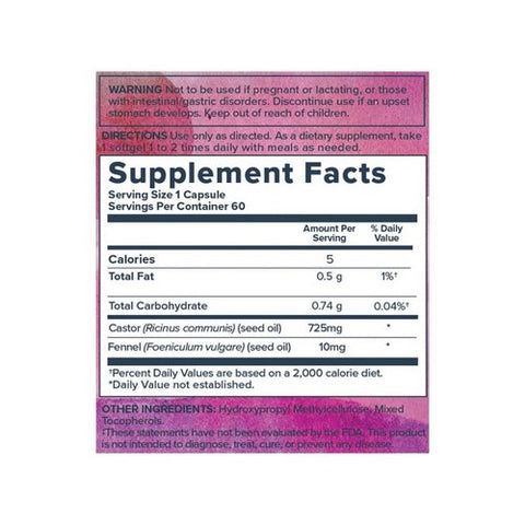 Heritage Store, Castor Oil, 725 mg, 60 vcaps