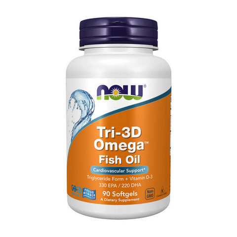 Now Foods, Tri 3D Omega, 90 sgels