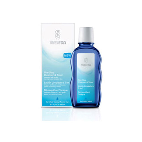 Weleda, One-Step Cleanser And Toner, 3.4 OZ