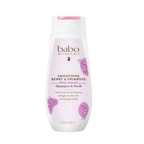 Babo Botanicals, Berry Primrose Smooth Detangling Shampoo, 8 oz
