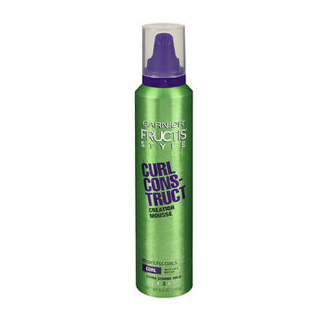 Garnier Fructis, Style Hold Curl Construct Mousse Extra Strong, 6.8 oz