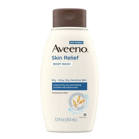 Aveeno, Active Naturals Skin Relief Body Wash, Fragrance Free 12 oz