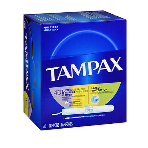 Tampax, Tampons Multipax Flushable Applicator Regular/Super/Lites, 40 each