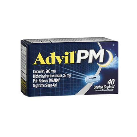 Advil, Pain Reliever And Nighttime Sleep Aid, 40 Caplets