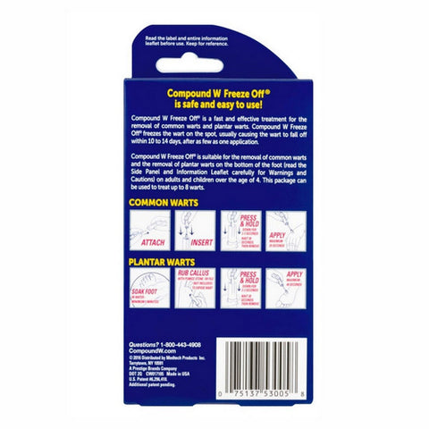 Med Tech Products, Compound W Freeze Off Wart Removal System, 8 each