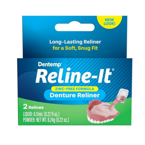 Kendall, D.O.C. Reline-It Denture Reliners, 2 each