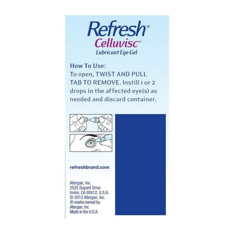 Refresh, Celluvisc Lubricant Eye Gel Single-Use Containers, 30 Count