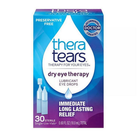 Theratears, Dry Eye Therapy Lubricant Eye Drops, 0.6 Oz