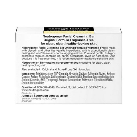 Neutrogena, Transparent Facial Bar Soap, Fragrance Free 3.5 oz